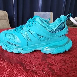 Balenciaga track sneakers turquoise US 9 NEW